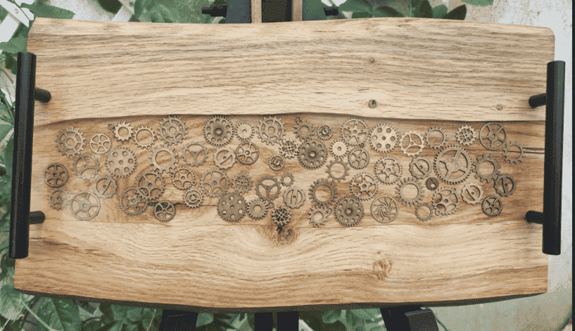 Lien vers Plateau apéritif bois et résine